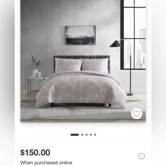 50%OFF‼️Kenneth Cole NY Lexington Floral Luxury Bedding 3pc duvet set Full QUEEN - Picture 2 of 15